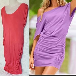 Victoria's Secret Coral Rouched Dress